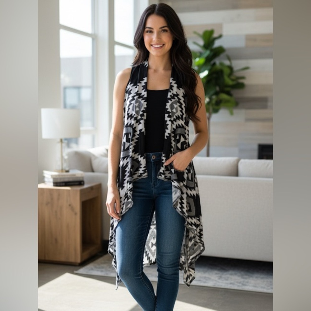 Aztec Print Kimono